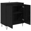 vidaXL Sideboard Schwarz Eichen-Optik 60 x 35 x 70 cm Holzwerkstoff