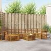 vidaXL Sofagarnituren 8 pcs Natur Massivholz Akazie