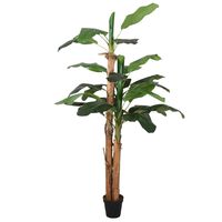 vidaXL Bananenbaum Künstlich 9 Blätter 120 cm Grün