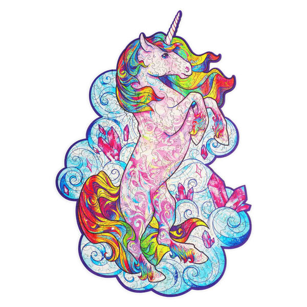 UNIDRAGON 313-tlg. Holzpuzzle Inspiring Unicorn King Size 31x41 cm
