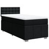 vidaXL Boxspringbett mit Matratze Schwarz 80x200 cm Stoff