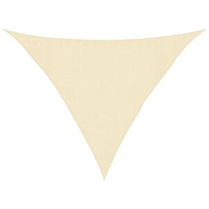 vidaXL Sonnensegel 160 g/m&sup2; Creme 3,5x3,5x4,9 m HDPE
