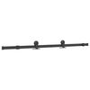 vidaXL Schiebet&uuml;rbeschlag-Set 152,5 cm Stahl Schwarz