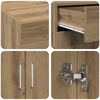 vidaXL Badschrank Artisan-Eiche 80 x 42,5 x 93,5 cm Holzwerkstoff