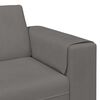 vidaXL Sofa mit Kissen Hellgrau 250 x 188 x 76 cm Cordstoff