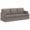 vidaXL Sofa 2 pcs Taupe