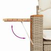 vidaXL Gartensofa-set mit Kissen 10 pcs Beige und Creme Poly-Rattan