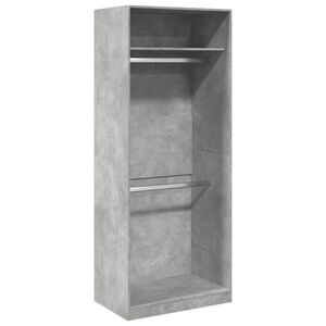 vidaXL Kleiderschrank Betongrau 80x50x200 cm Holzwerkstoff