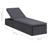 vidaXL 9-tlg. Garten-Essgruppe Poly Rattan Schwarz