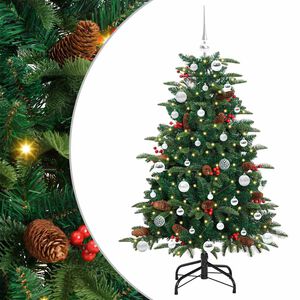 vidaXL K&uuml;nstlicher Weihnachtsbaum mit 150 LEDs mit St&auml;nder Gr&uuml;n 150 cm