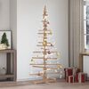 vidaXL Weihnachtsbaum Holz zum Schm&uuml;cken 180 cm Massivholz Kiefer