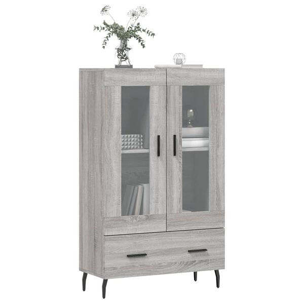 vidaXL Highboard Grau Sonoma 69,5x31x115 cm Holzwerkstoff