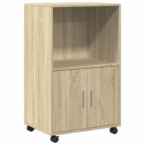 vidaXL Rollschrank Sonoma-Eiche 55x40x91 cm Holzwerkstoff