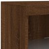 vidaXL Sideboard mit LED-Leuchten Braun Eichen-Optik 162x37x100 cm