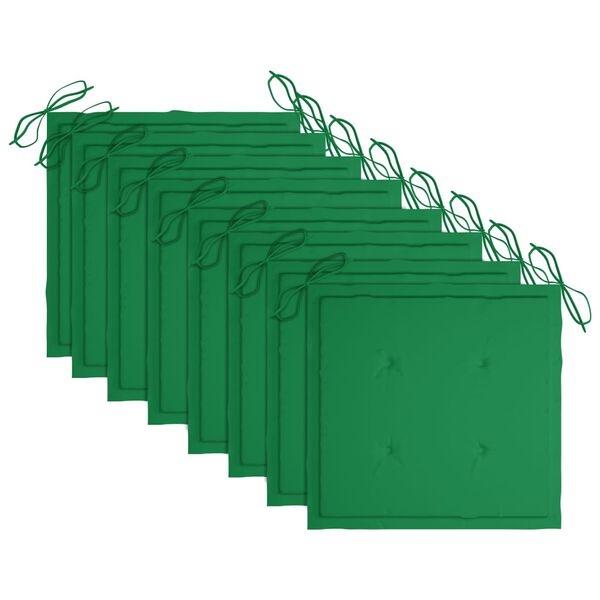 vidaXL Garten-Essst&uuml;hle mit Kissen 8 Stk. Massivholz Akazie