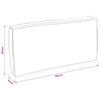 vidaXL Kissen Blatt Blattmuster 120 x 60 x 12 cm Oxford-Stoff