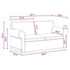 vidaXL Sofa 2 pcs Dunkelgrau