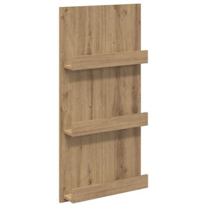vidaXL Magazinregal Artisan-Eiche 51 x 11 x 102 cm Holzwerkstoff
