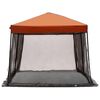 vidaXL Camping-Zelt-Set 2 pcs Grau und Orange Taffeta und Stoff