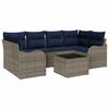 vidaXL Gartensofa-set Grau 55 x 55 x 37 cm Poly-Rattan