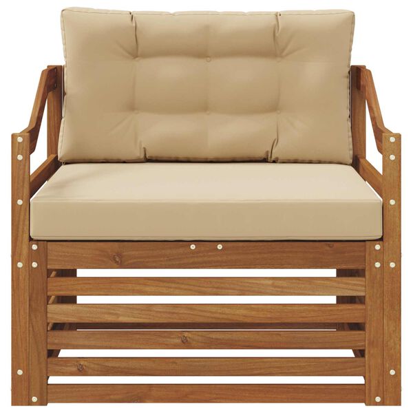 vidaXL Outdoor-Sofagarnitur Massivholz Akazie Natur