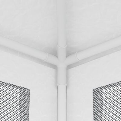 vidaXL Partyzelt mit 4 Netz-Seitenwänden 2,5 x 2,5 m Weiß