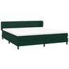 vidaXL Boxspringbett mit Matratzen Dunkelgr&uuml;n 180x210 cm Samt