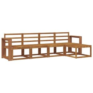 vidaXL Outdoor-Sofagarnitur 5 pcs Natur Massivholz Akazie
