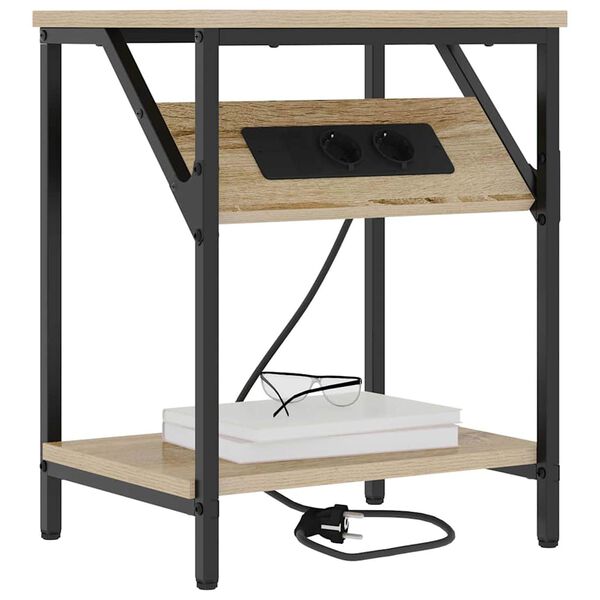 vidaXL Nachttisch Sonoma-Eiche 38 x 30 x 48 cm Holzwerkstoff