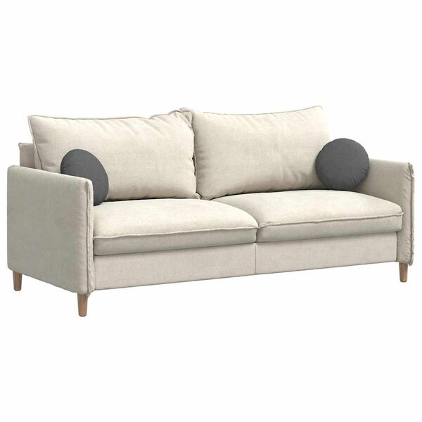 vidaXL Sitzkissen 2 pcs Dunkelgrau &Oslash;30 x 13 cm Stoff