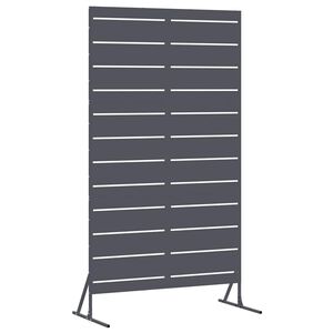 vidaXL Sichtschutz 100 x 50 x 180 cm Stahl Anthrazit