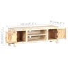 vidaXL TV-Schrank 120x30x40 cm Raues Akazienholz