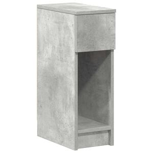 vidaXL Nachttisch mit Schublade Betongrau 20x36x60 cm