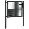 vidaXL Gartentor Anthrazit 100x75 cm Stahl