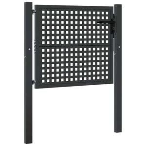 vidaXL Gartentor Anthrazit 100x75 cm Stahl
