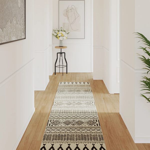 vidaXL Indoor & Outdoor Teppich Mehrfarbig 80x300 cm Rutschfest