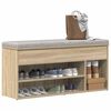 vidaXL Schuhbank Sonoma-Eiche 102x30,5x45 cm Holzwerkstoff