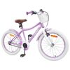 vidaXL Kinderfahrrad 18 Zoll f&uuml;r 5-7 Jahre alt Lila
