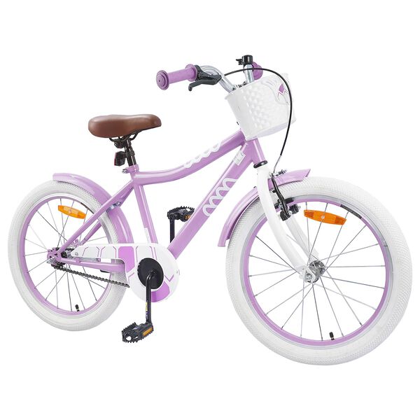 vidaXL Kinderfahrrad 18 Zoll f&uuml;r 5-7 Jahre alt Lila