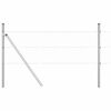 vidaXL Zaunpfosten Silber 50 x 0,6 m (36 mm Mesh) Stahl