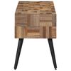 vidaXL Sitzbank 110x35x45 cm Recyceltes Massivholz Teak
