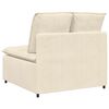 vidaXL Modulares Sofa Mittelmodul mit Kissen Creme 100 cm