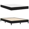 vidaXL Boxspringbett mit Matratze Schwarz 140 x 190 cm Stoff