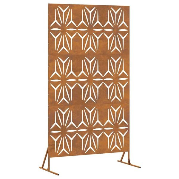 vidaXL Sichtschutz Grau 100 x 50 x 180 cm Wetterstahl