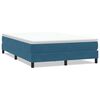 vidaXL Boxspringbett ohne Matratze Dunkelblau 160x210 cm Samt