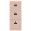 vidaXL Aktenschrank Rosa 44 x 50 x 106,5 cm Kaltgewalzter Stahl