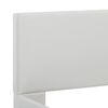 vidaXL Bettgestell mit LED Wei&szlig; Kunstleder 100x200 cm