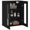 vidaXL Wandschrank Schwarz 69,5x34x90 cm