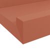 vidaXL Wandregal mit Regal 4 pcs Rot 60 x 9 x 3 cm Holzwerkstoff