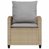 vidaXL 4-tlg. Garten-Sofagarnitur mit Kissen Beige Poly Rattan